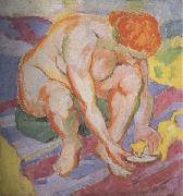 Franz Marc Nude with  Cat (mk34) oil painting